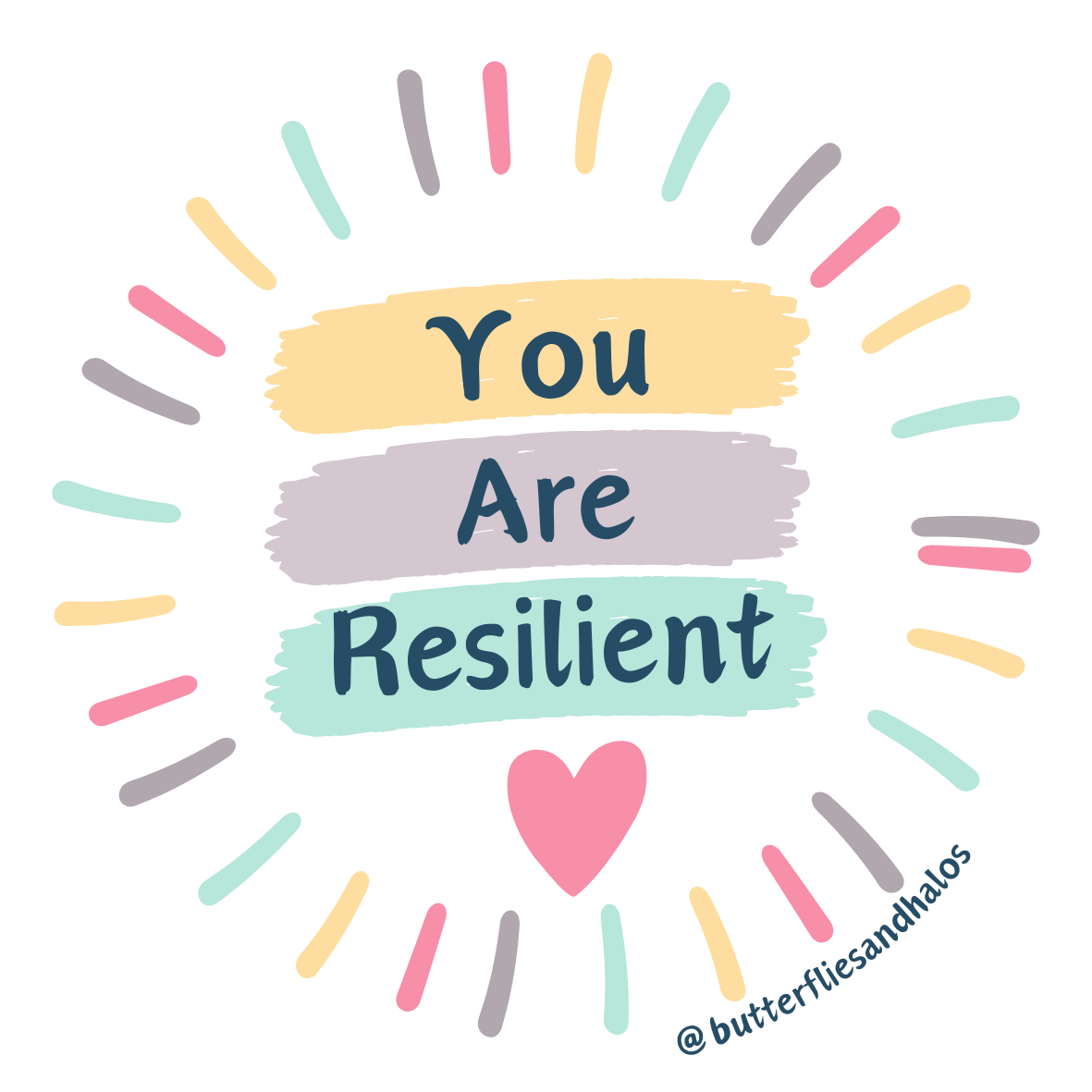 You Are Resilient - vinyl sticker