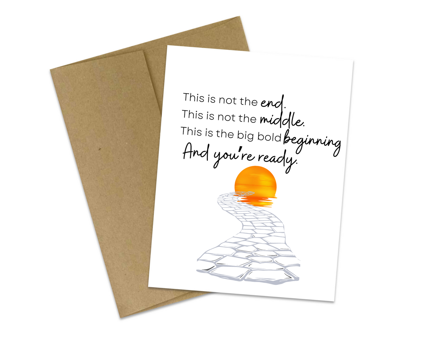 This is not the end. This is not the middle. This is the big bold beginning...