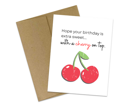 Happy Birthday with a cherry on top