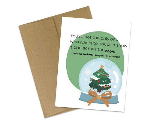 Christmas Humor + Comfort Card – Support for Grief