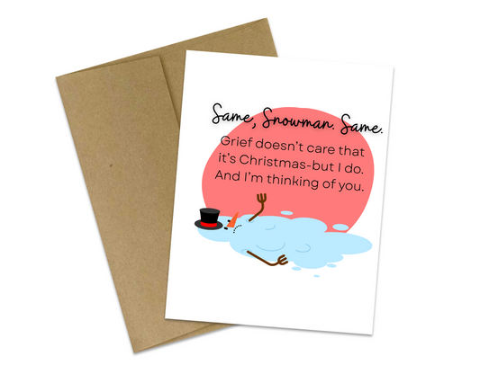 Christmas Grief Support Card – Funny Sympathy Greeting