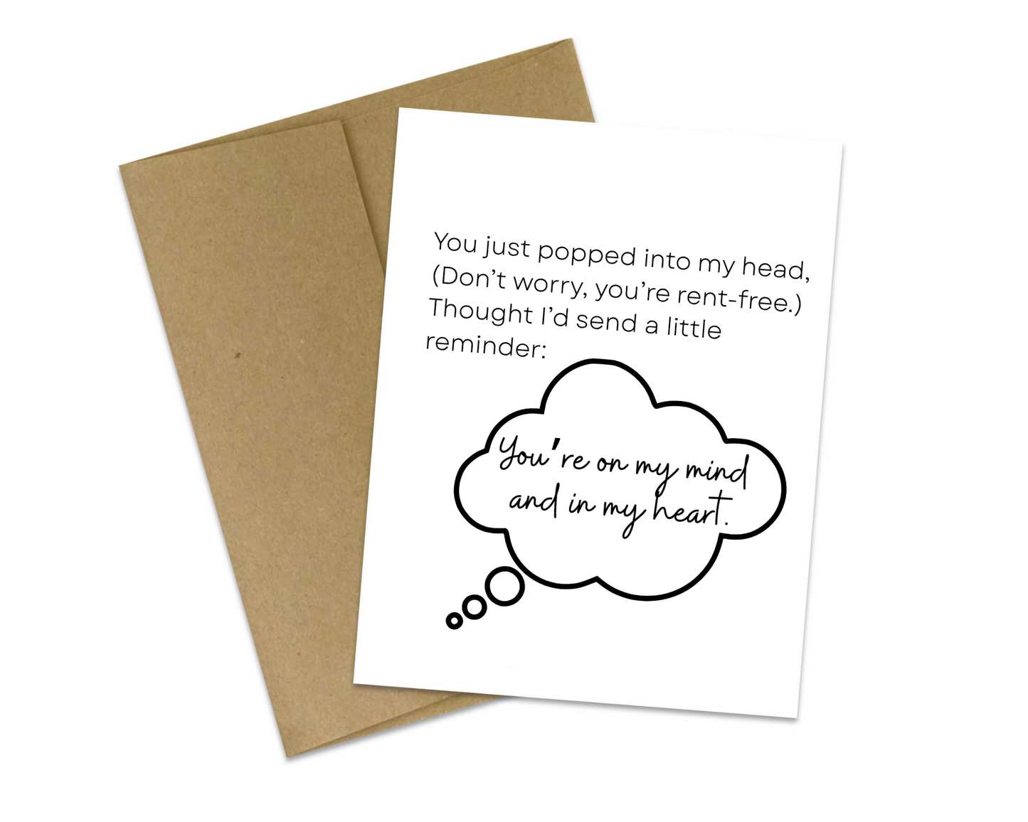 Funny Thinking of You Card