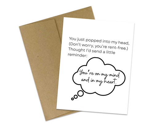 Funny Thinking of You Card