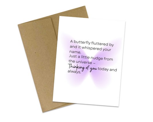 Butterfly Thinking of You Card