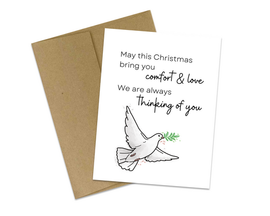 May this Christmas bring you comfort & love