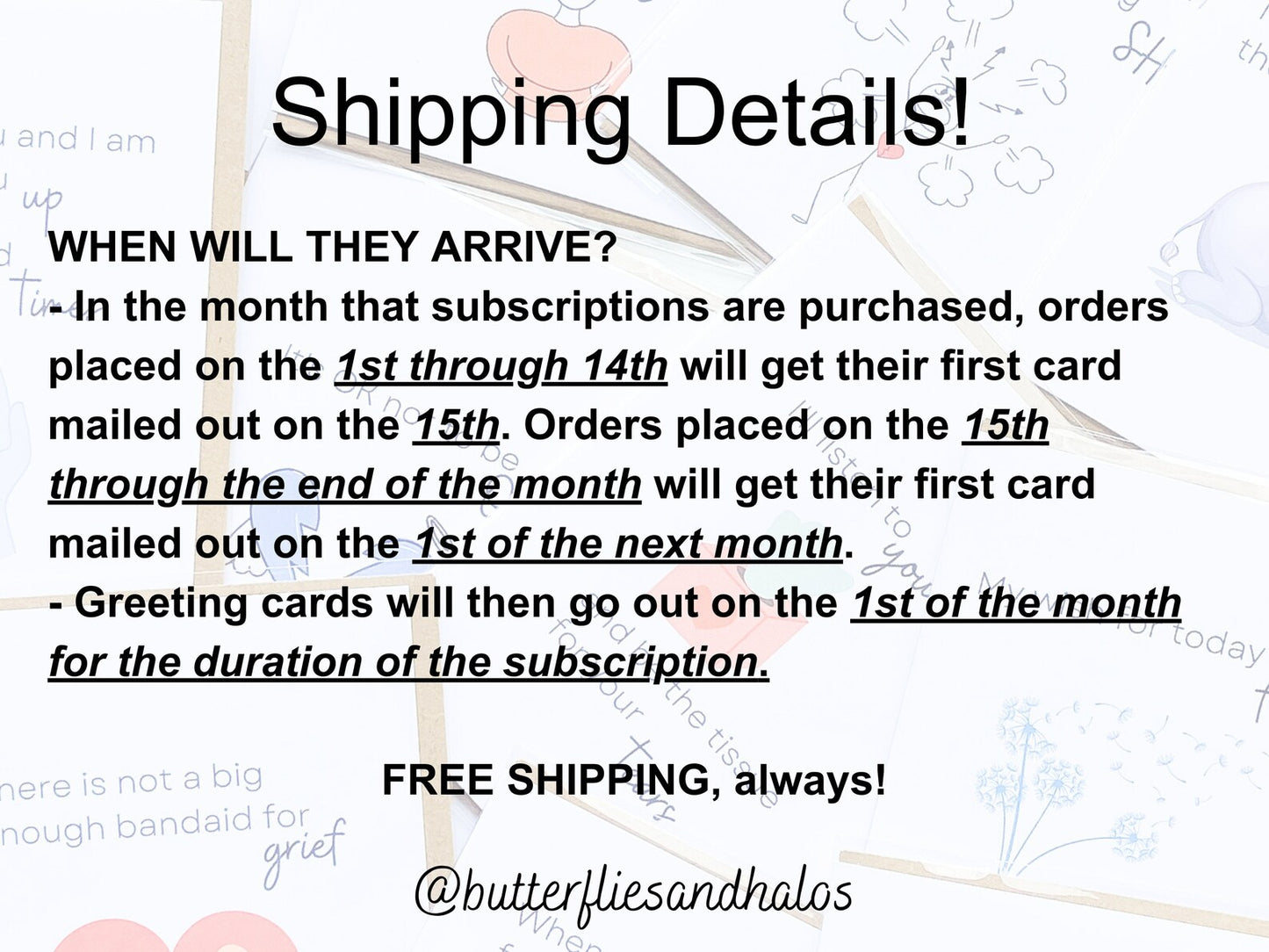 Monthly Hope Card Club