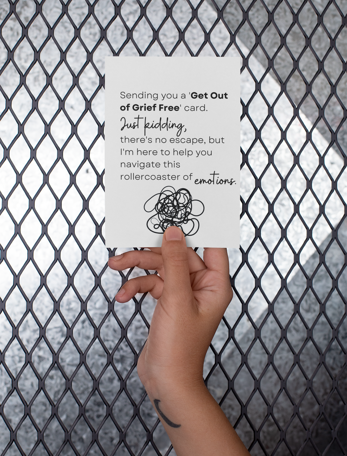Sending you a 'Get Out of Grief Free' card. Just kidding, there's no escape, but I'm here to help you navigate this rollercoaster of emotions.