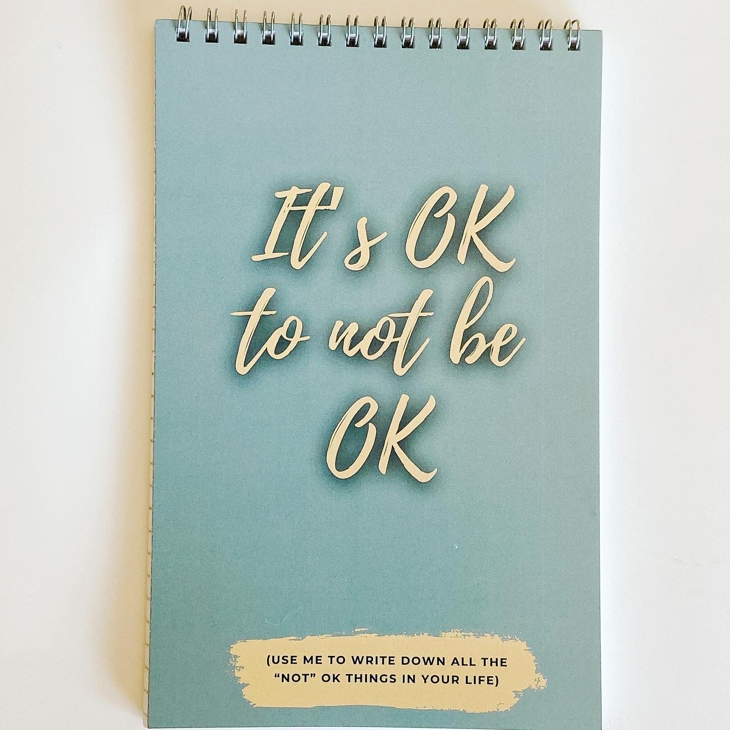 "It's OK to not be OK" notebook