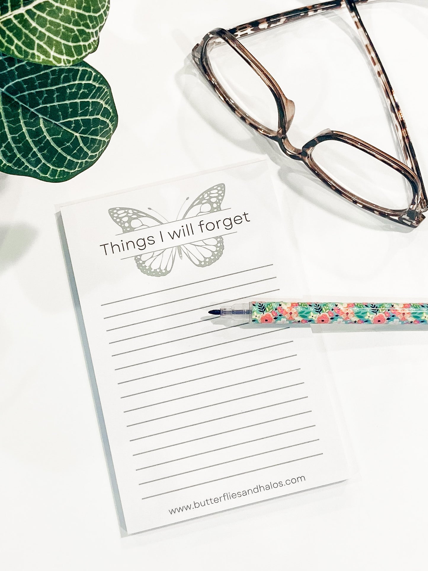 Notepad - "Things I will forget"