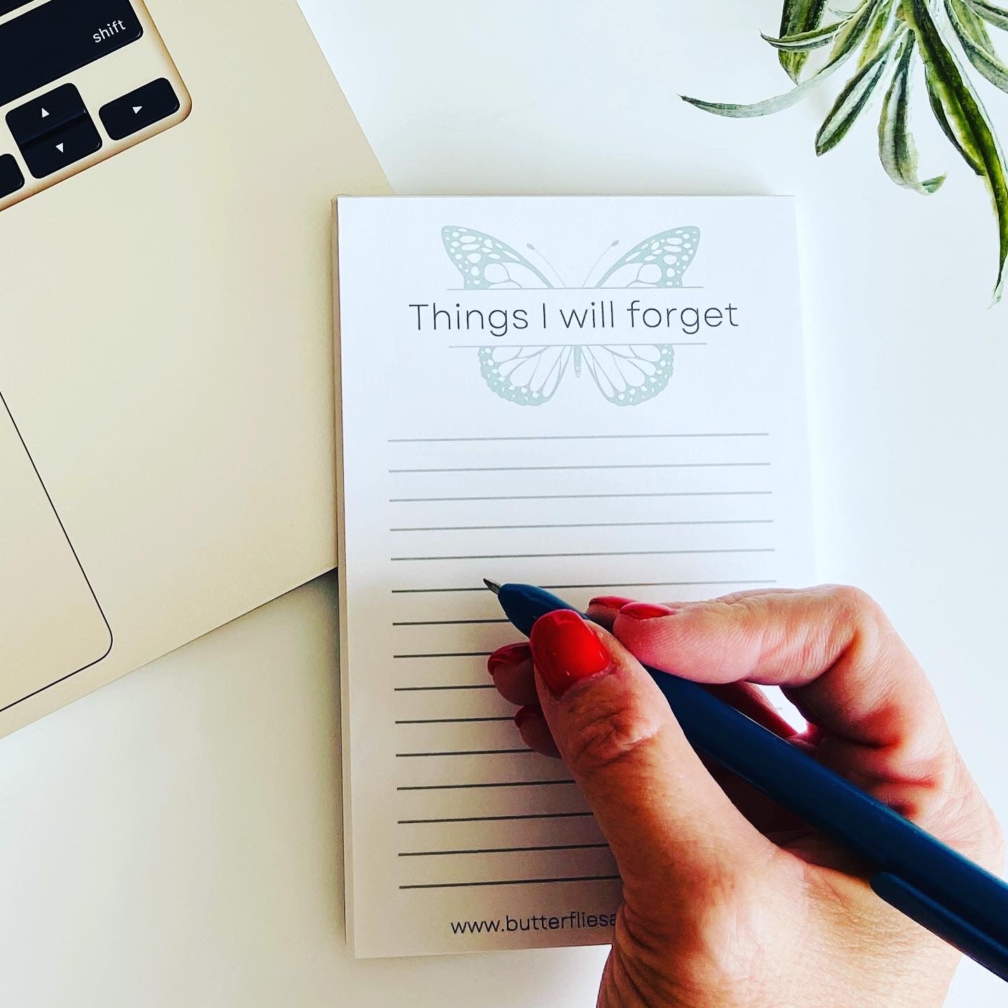 Notepad - "Things I will forget"