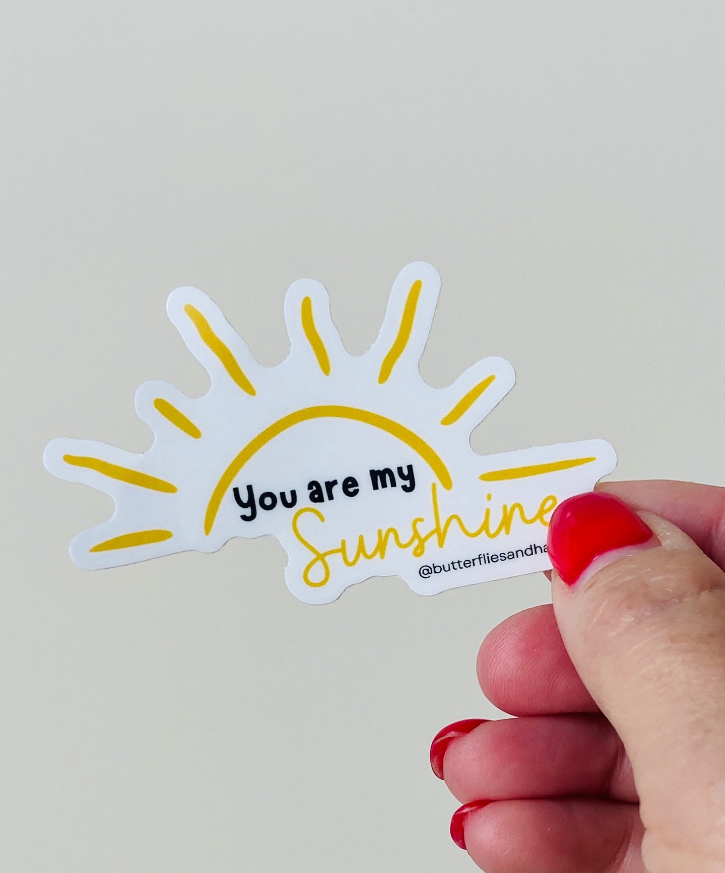 You are my Sunshine - vinyl sticker