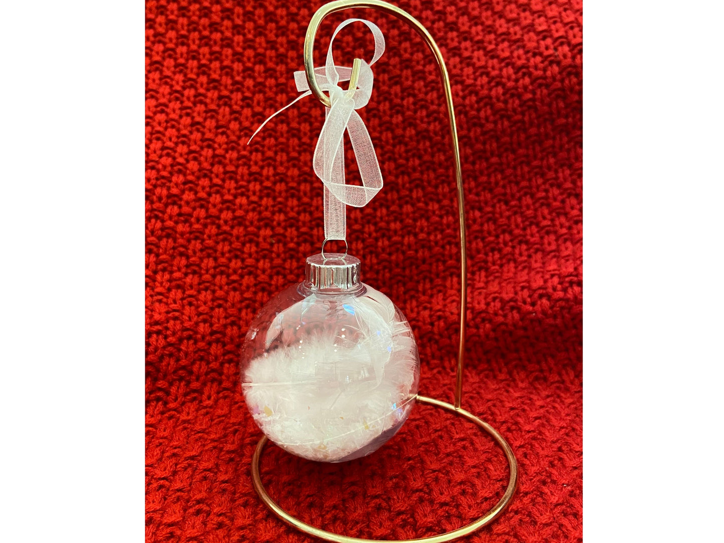 Angel Feather Memorial Ornament