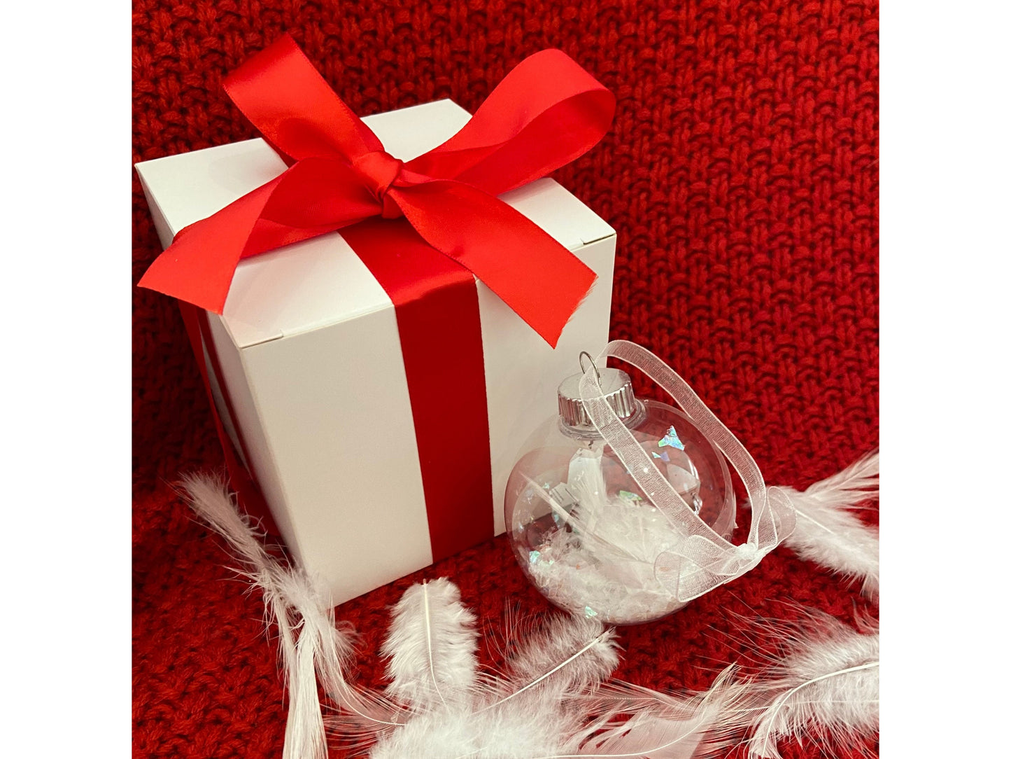 Angel Feather Memorial Ornament
