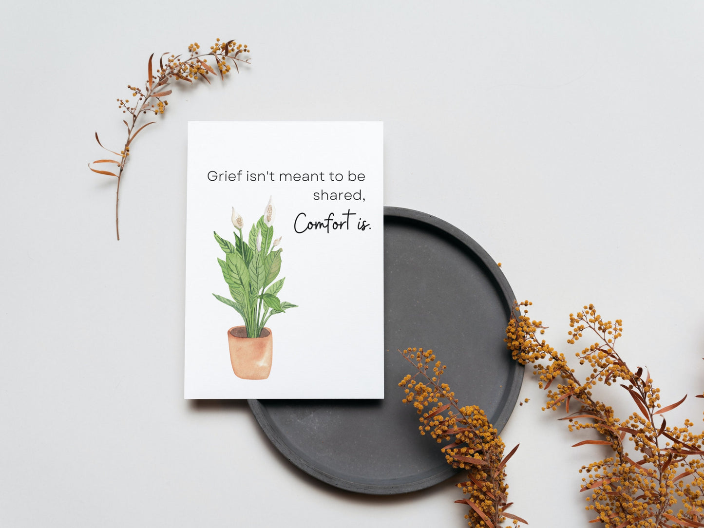 Grief isn't meant to be share, Comfort is