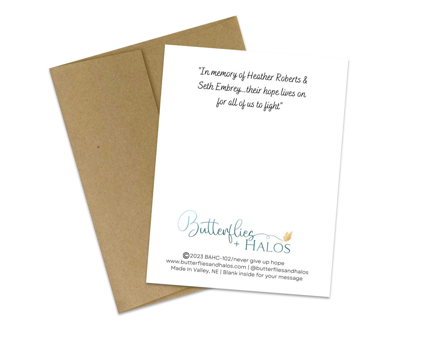 Never give up hope today; the cure could be tomorrow - Customizable Card