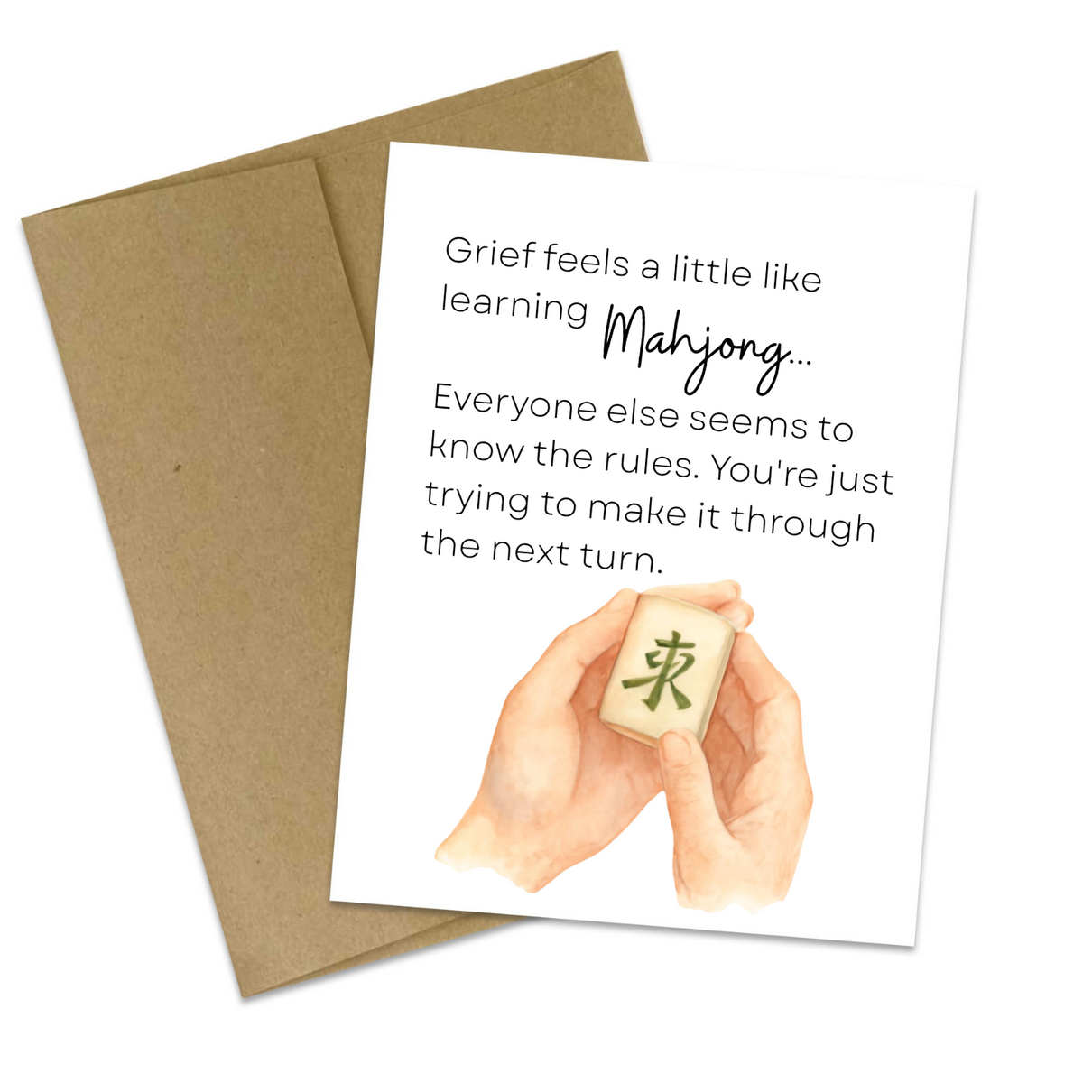 Grief Feels Like Learning Mahjong Card