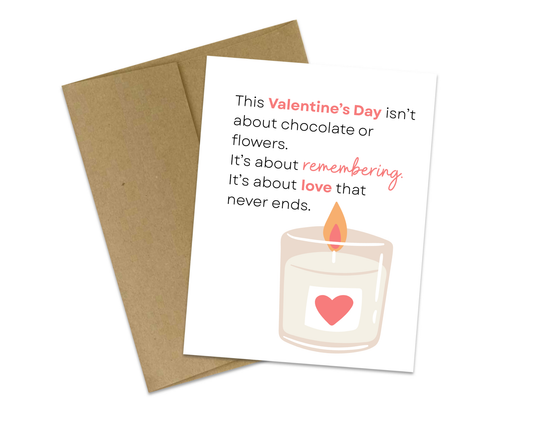 Valentine’s Day Remembrance Card – Love That Never Ends