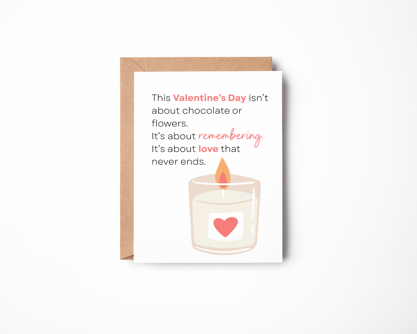 Valentine’s Day Remembrance Card – Love That Never Ends