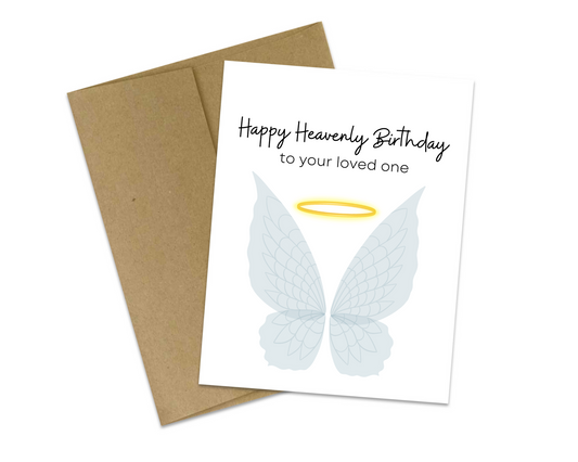 Birthday in Heaven Greeting Card