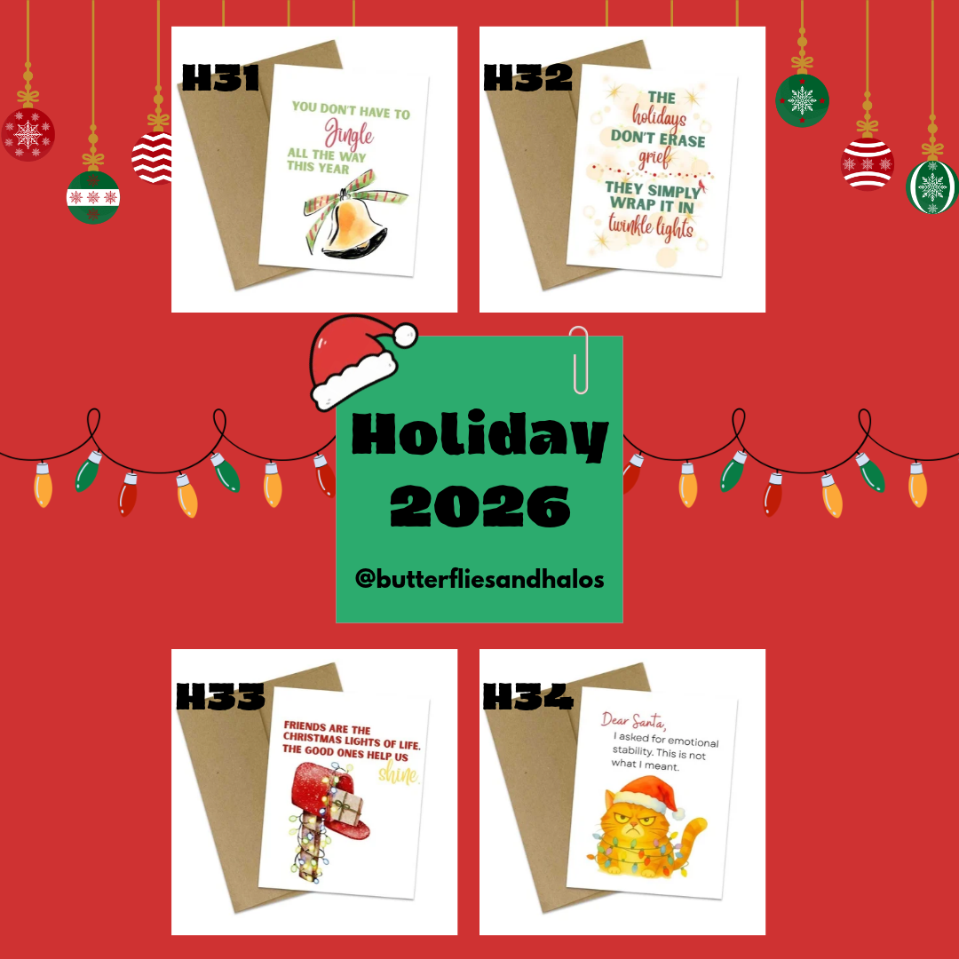 The Holidays Don’t Erase Grief | Holiday Grief Card