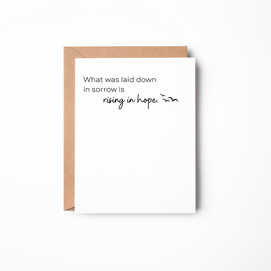 Rising in Hope | Grief & Encouragement Card