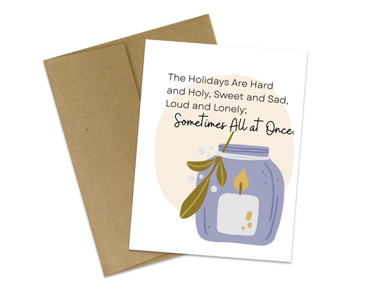 Holiday Grief Card – Christmas Sympathy Card for Loss