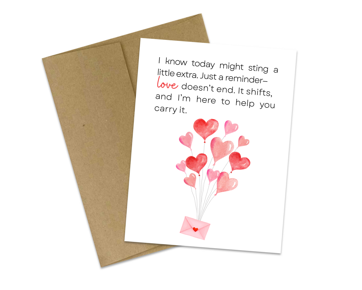 Love Doesn’t End, It Shifts – Grief & Support Sympathy Card