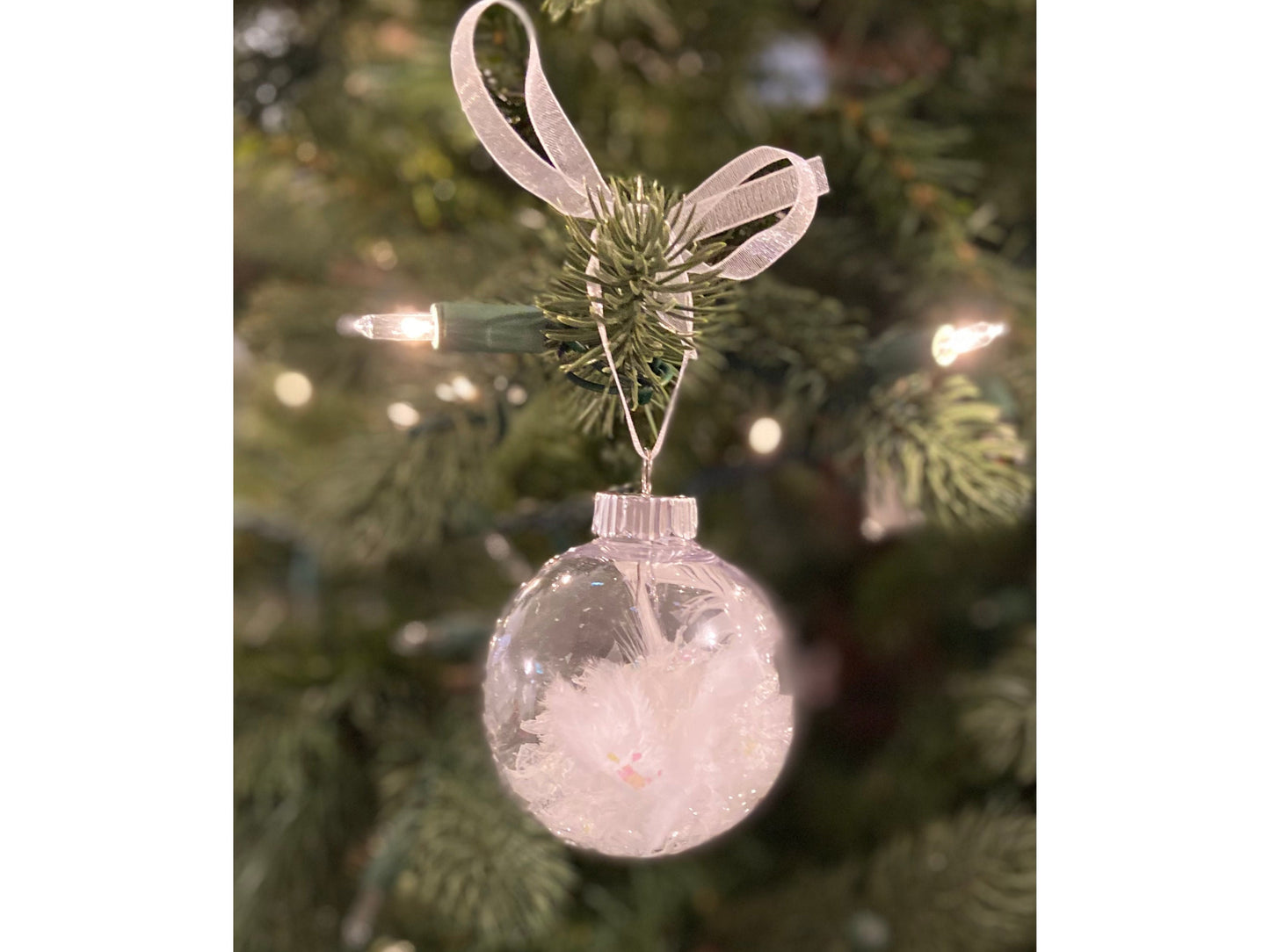 Angel Feather Memorial Ornament